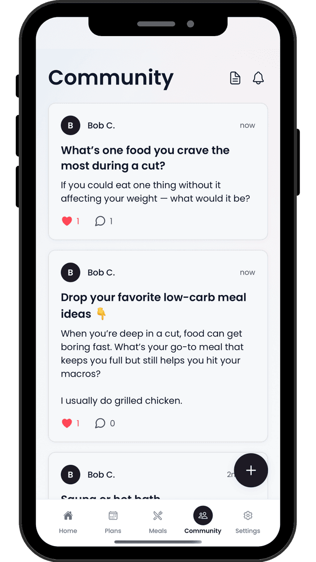 CutCoach App - Community Dashboard